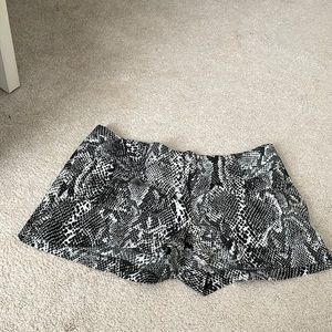 Express snake skin dressy shorts